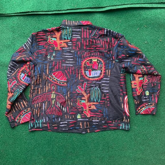 VINTAGE CHICOS BOXY EMBROIDERED BUTTON UP - Picture 2 of 3